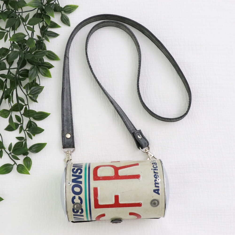 The License Plate Barrel Bag
